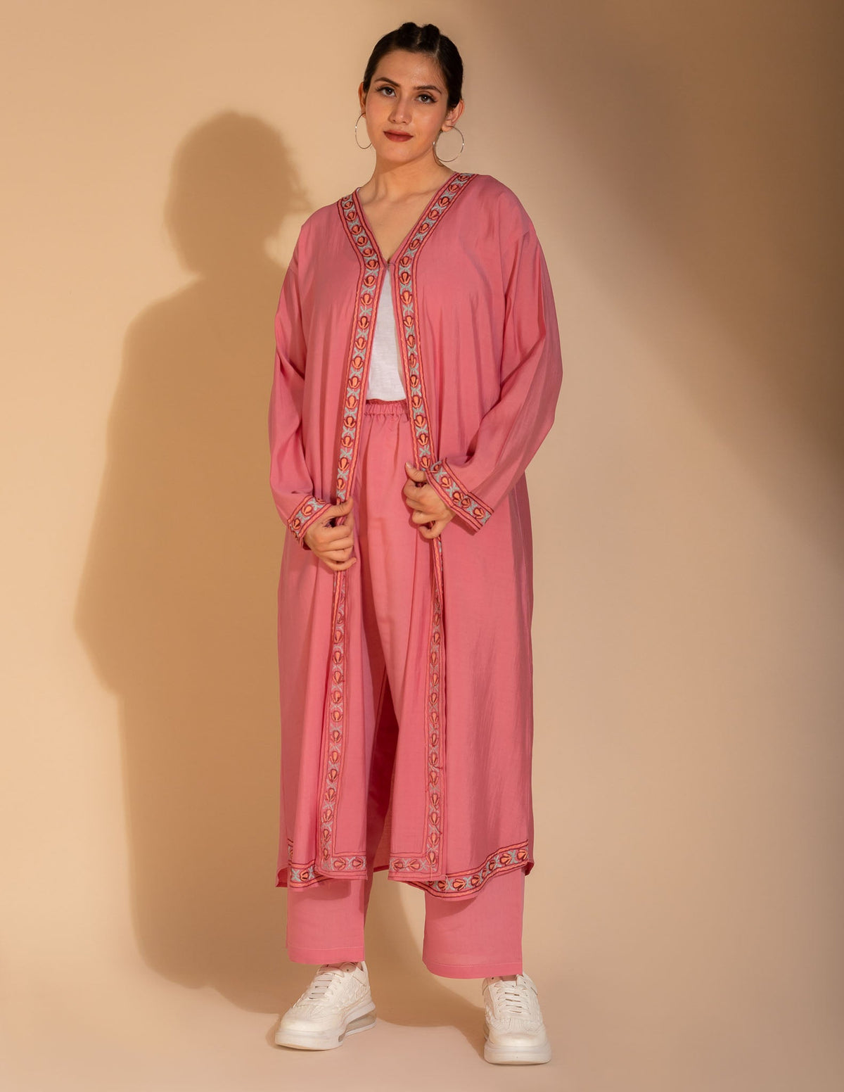 Riwayat Aari Embroidered Shrug Cordset - Kashmir Box
