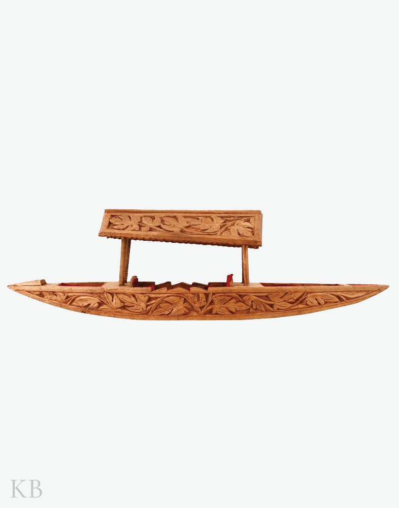 Wallnut Wood Shikara With Chinar Roof - Kashmir Box