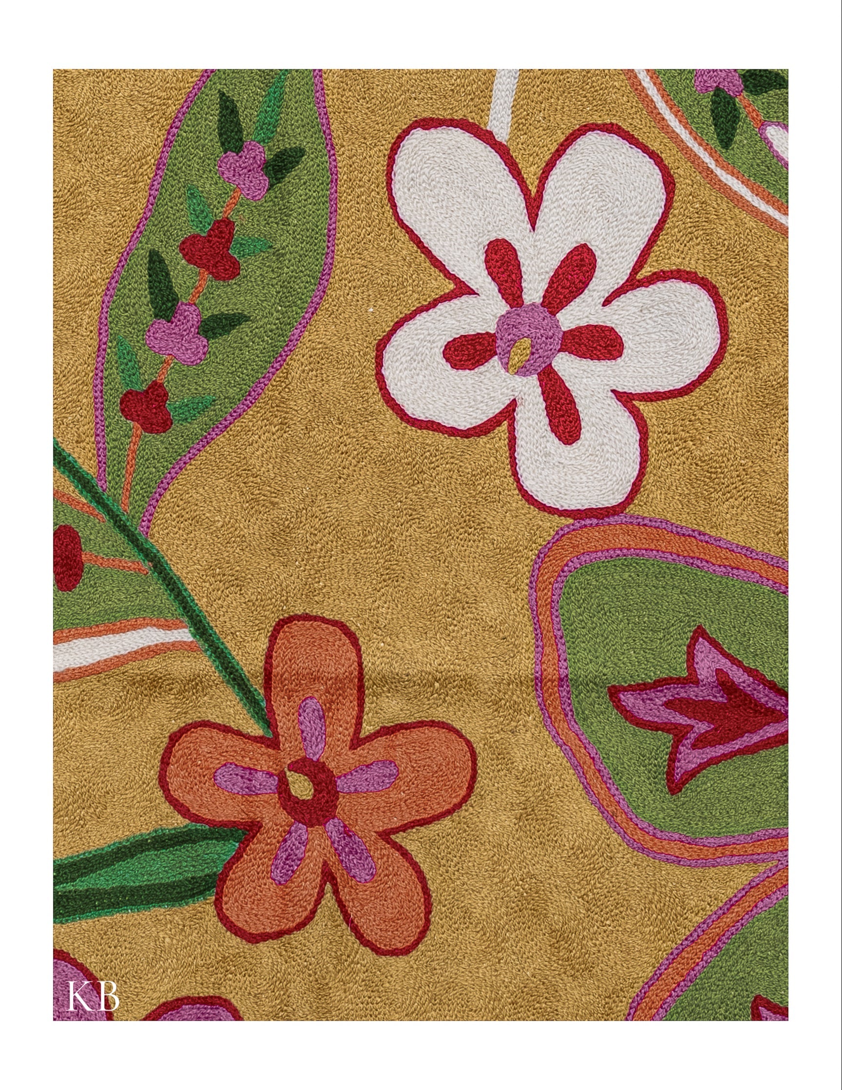 Diwan-e-Khas Spring Blossom Kashmiri Rug