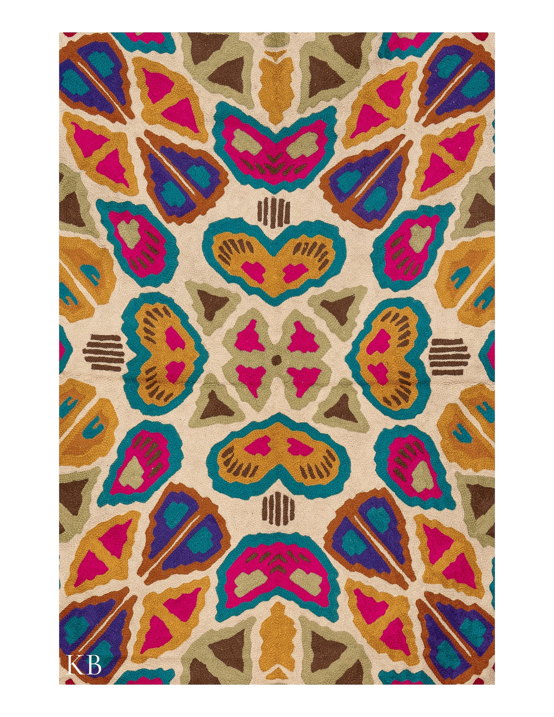 Diwan-e-Khas Kaleidoscope Kashmiri Rug