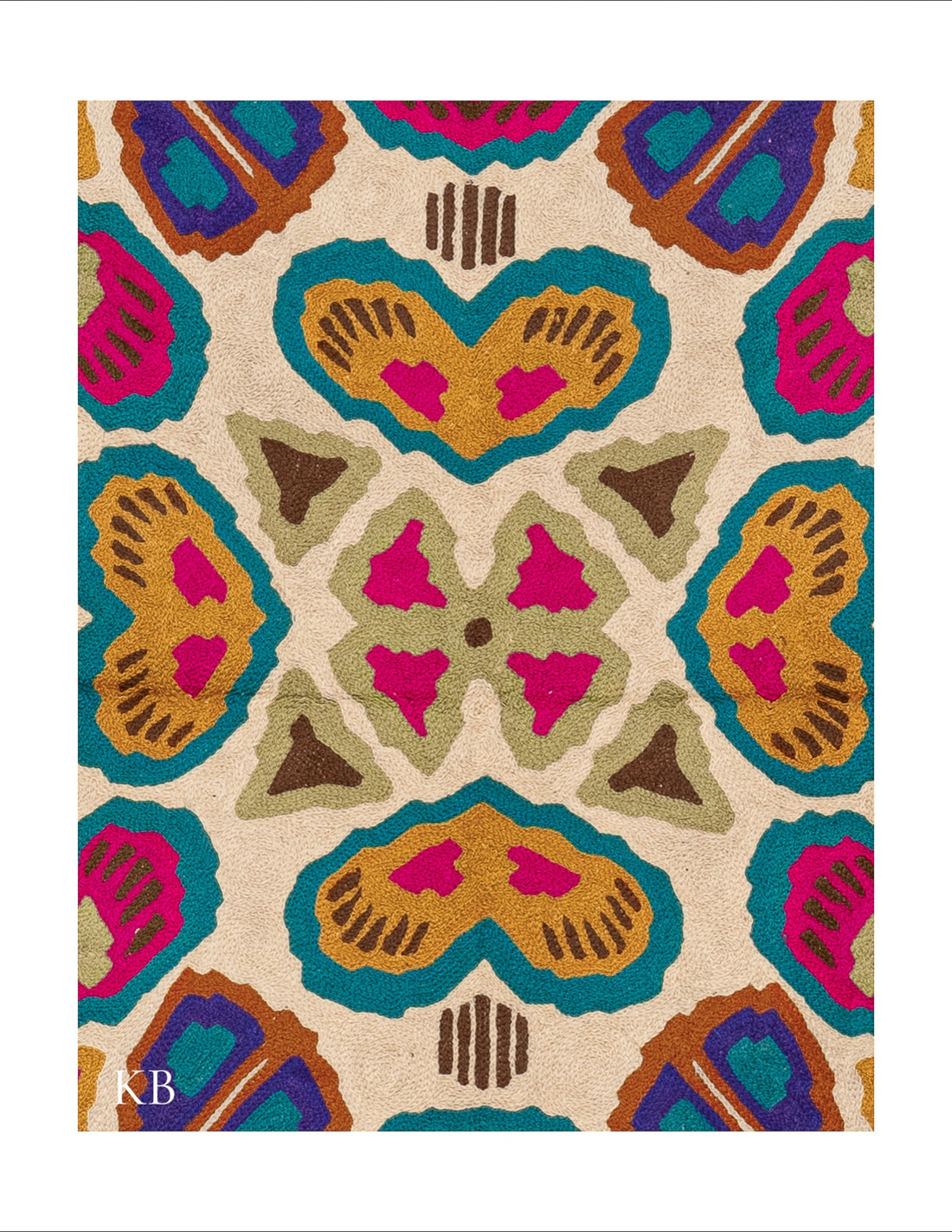 Diwan-e-Khas Kaleidoscope Kashmiri Rug