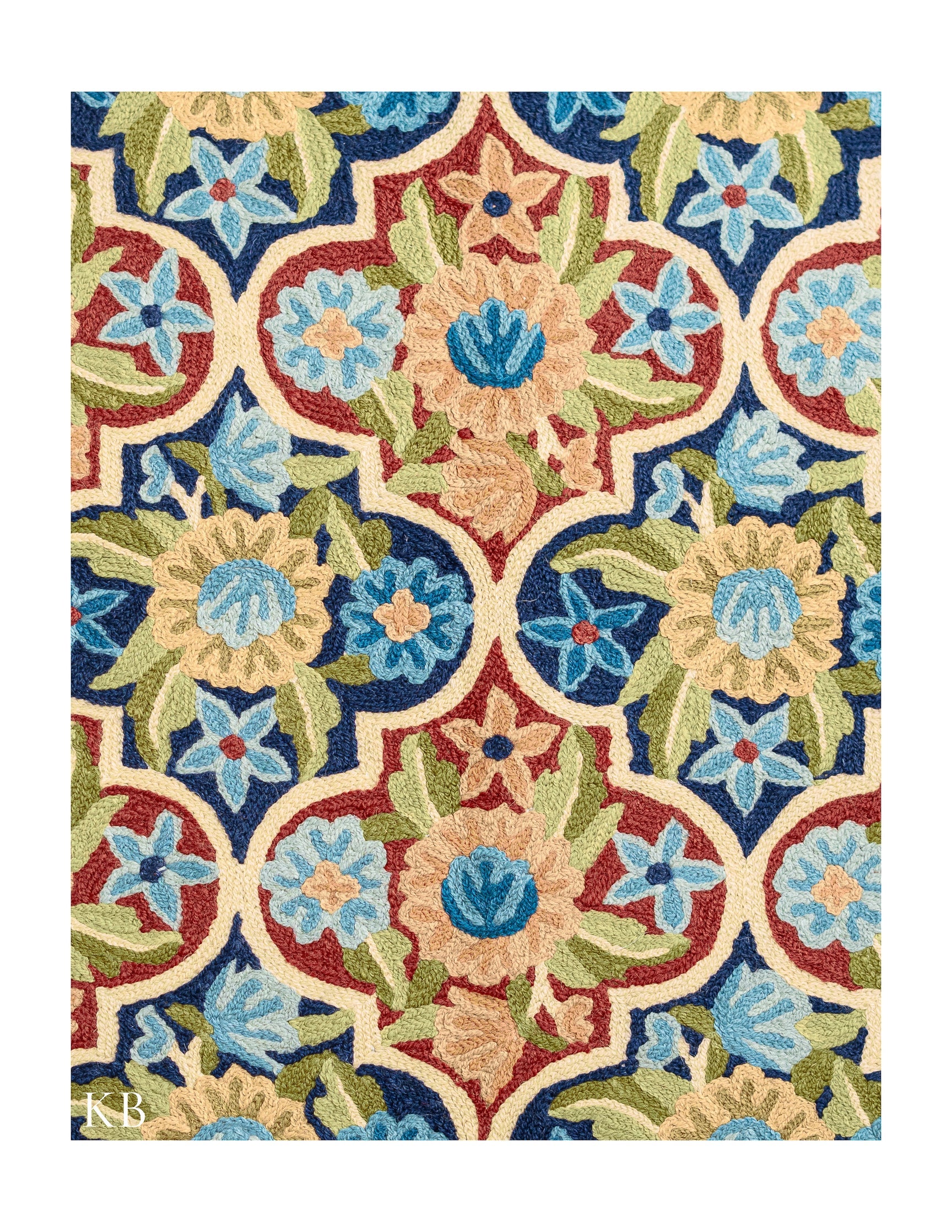 Diwan-e-Khas Kashmiri Quatrefoil Chain Wall Art