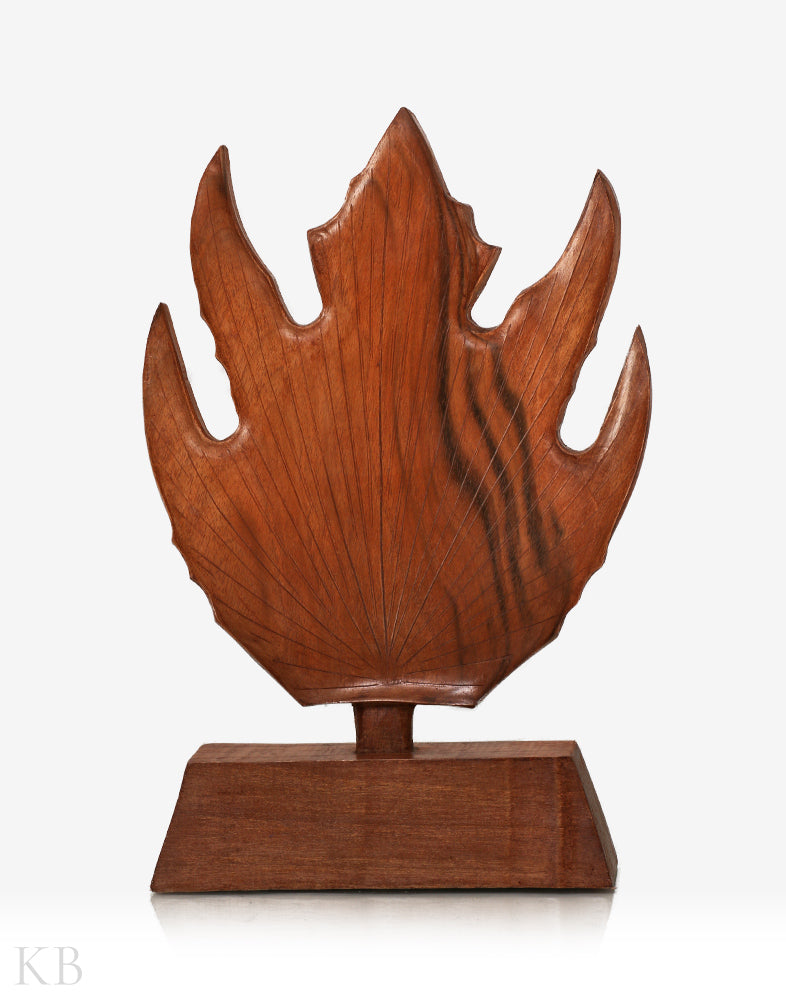 Walnut Wood Chinar Stand - KashmirBox.com