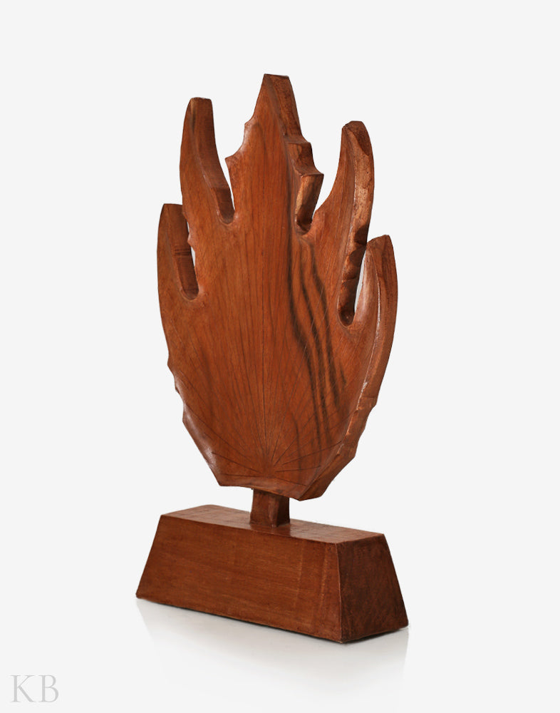 Walnut Wood Chinar Stand - KashmirBox.com