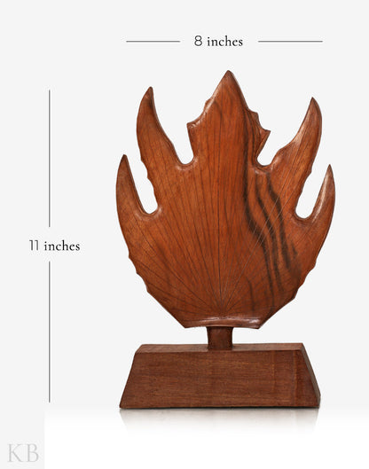 Walnut Wood Chinar Stand - KashmirBox.com