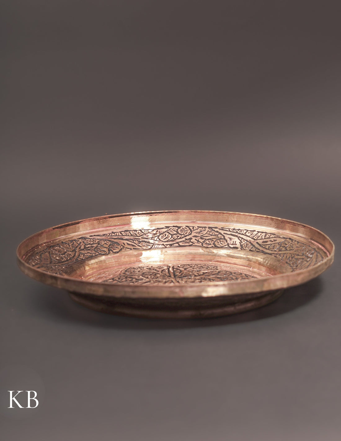 Kashmiri Copperware Small Plate – Artisan-Made | Handcrafted Heritage