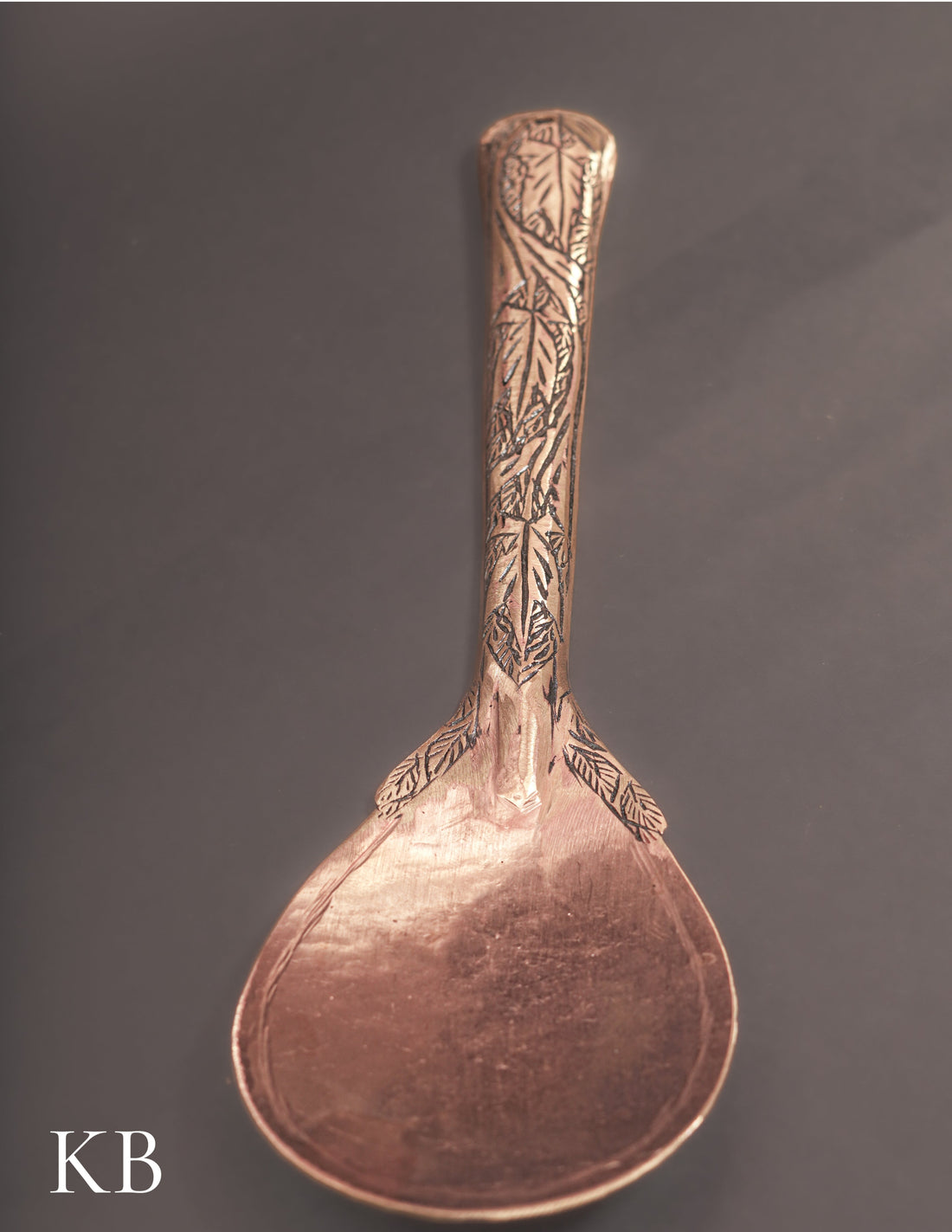 Kashmiri Copperware Rice Serving Spoon – Artisan-Made | Handcrafted Heritage