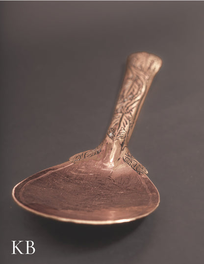 Kashmiri Copperware Rice Serving Spoon – Artisan-Made | Handcrafted Heritage