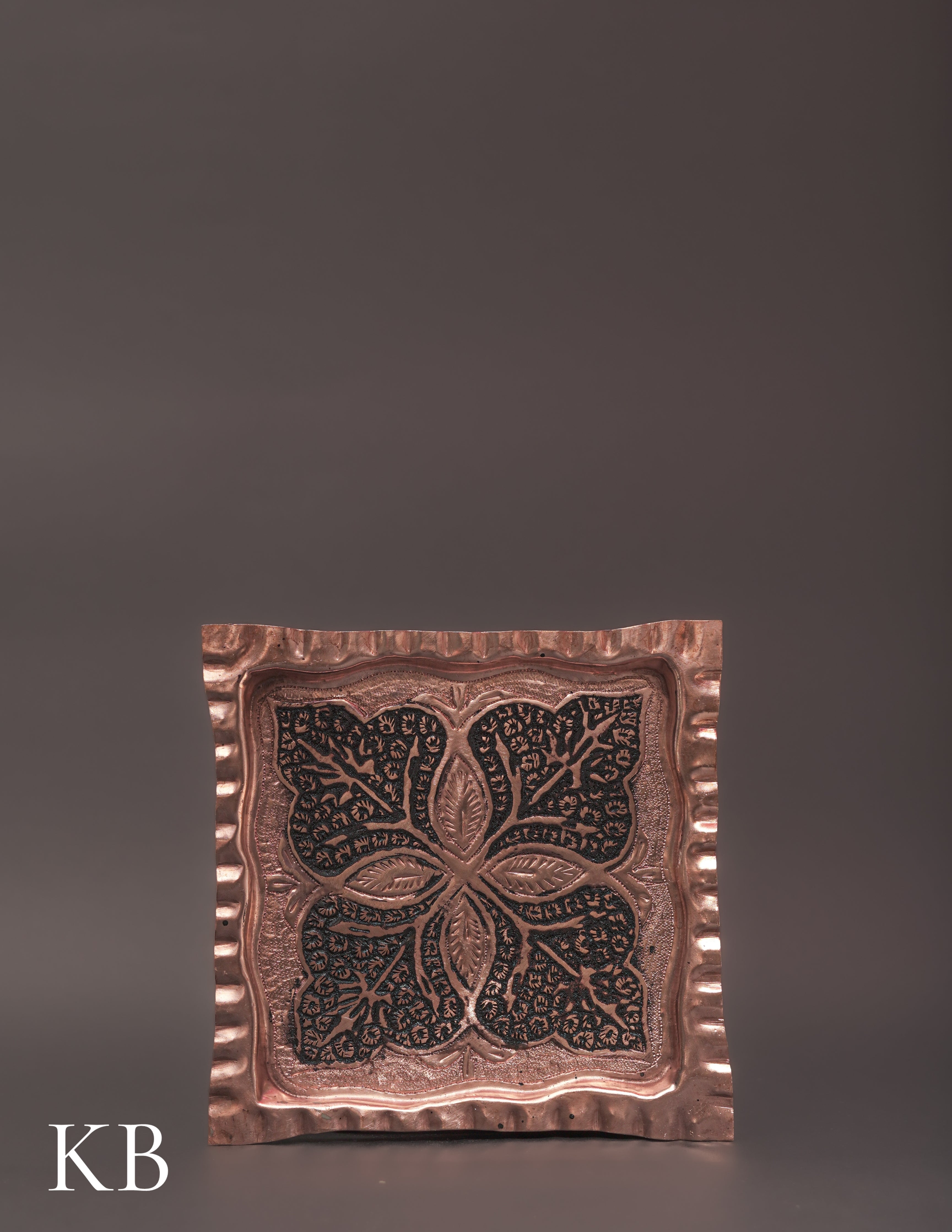 Kashmiri Copperware Quarter Plates – Artisan-Made | Handcrafted Heritage