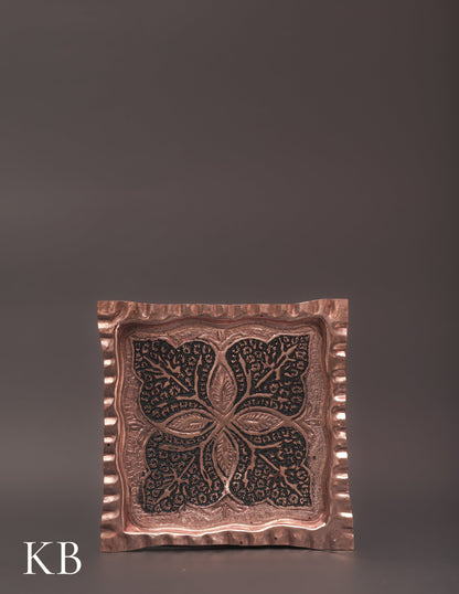 Kashmiri Copperware Quarter Plates – Artisan-Made | Handcrafted Heritage