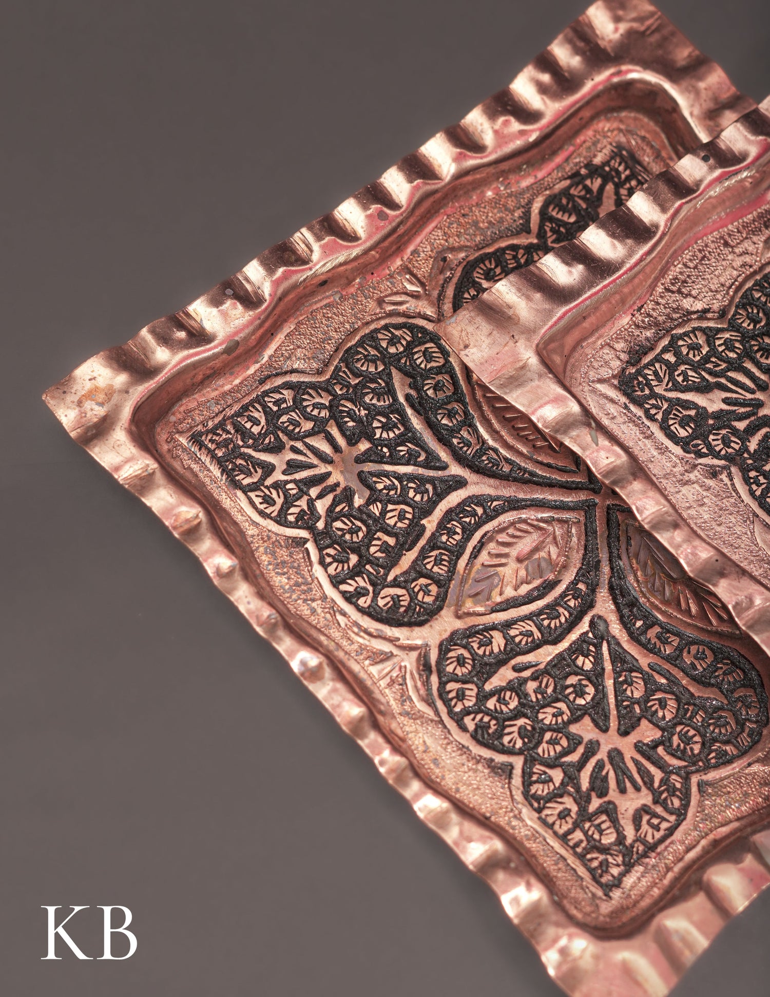 Kashmiri Copperware Quarter Plates – Artisan-Made | Handcrafted Heritage