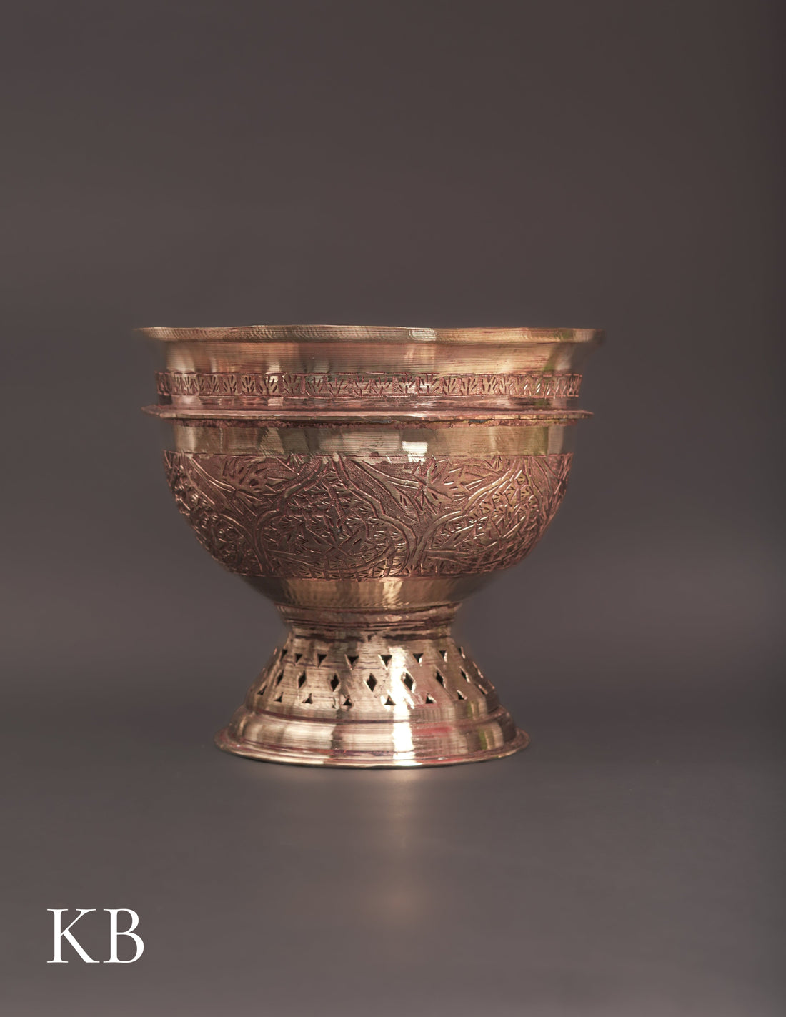 Kashmiri Copperware Kenz/Bowl | Artisan-Made | Handcrafted Heritage