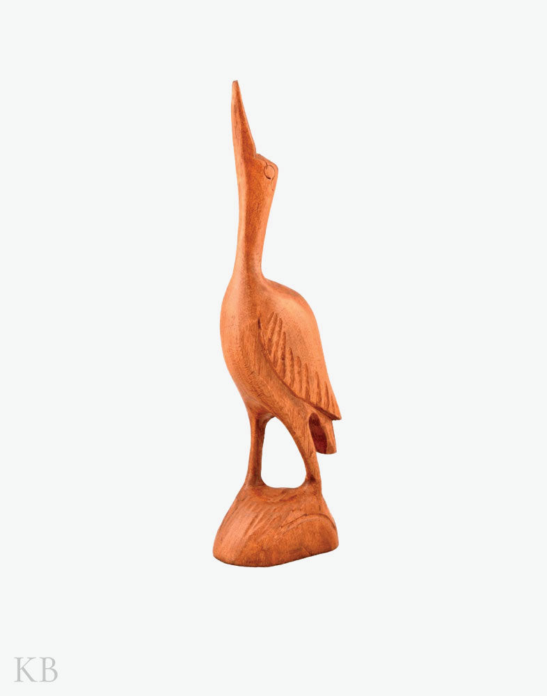 Walnut Wood Beak Up Bird - Kashmir Box