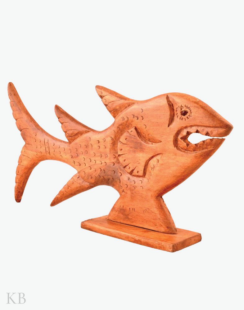 Walnut Wood Fish Decor ( Pair) - Kashmir Box