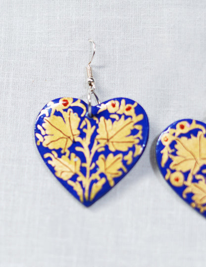 Papier-Mâché Ear Ring (Set of 2) — Hand-Painted Design | 3.5 cm (L) × 3.5 cm (B)