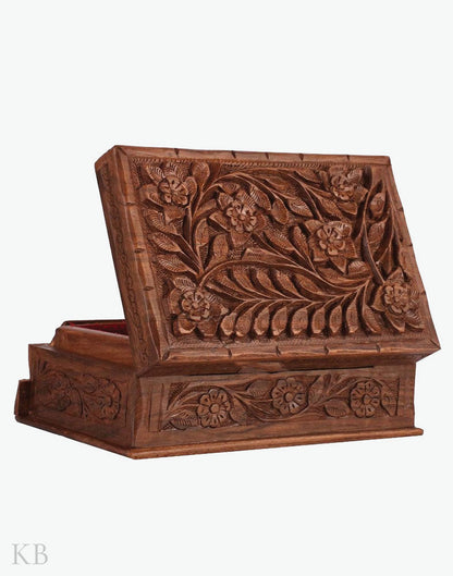 Walnut Wood Storage Box - Kashmir Box