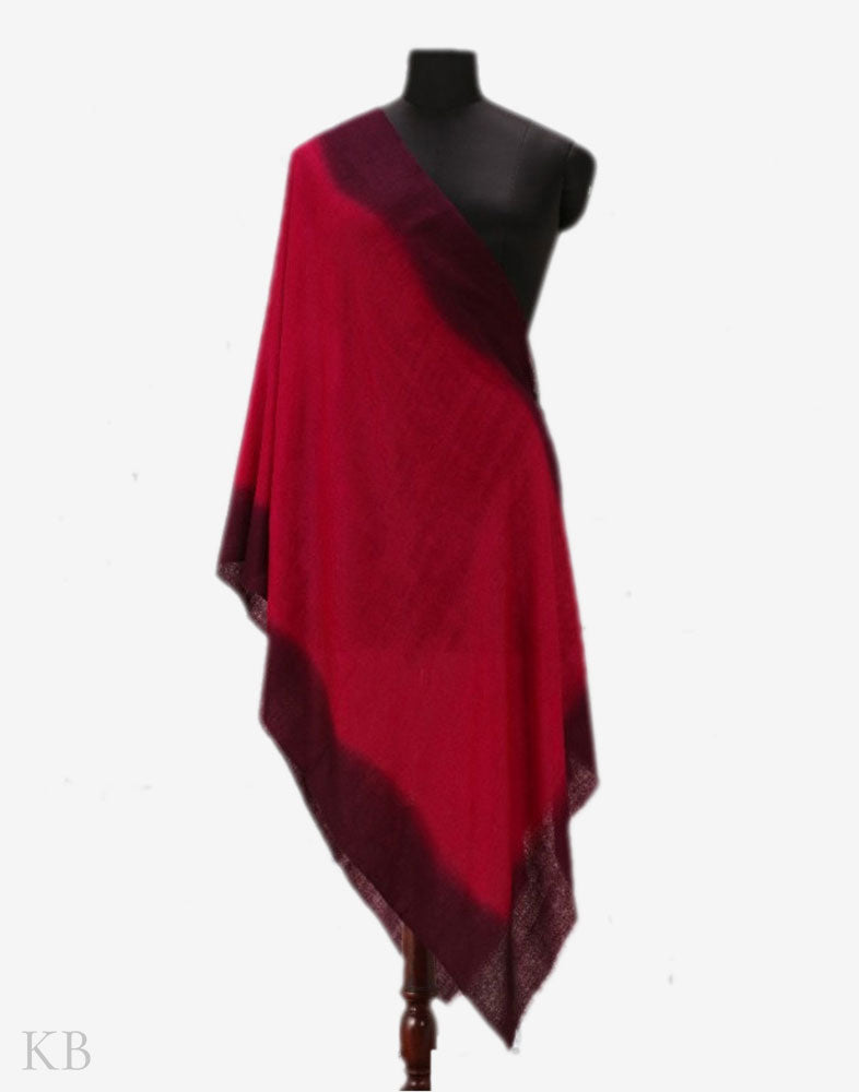 Mahogany Red Pure Pashmina Stole - KashmirBox.com