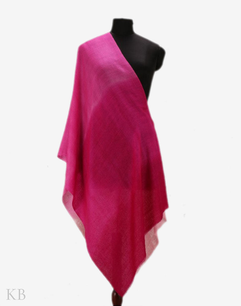 Pink Tetrad Pure Pashmina Stole - KashmirBox.com