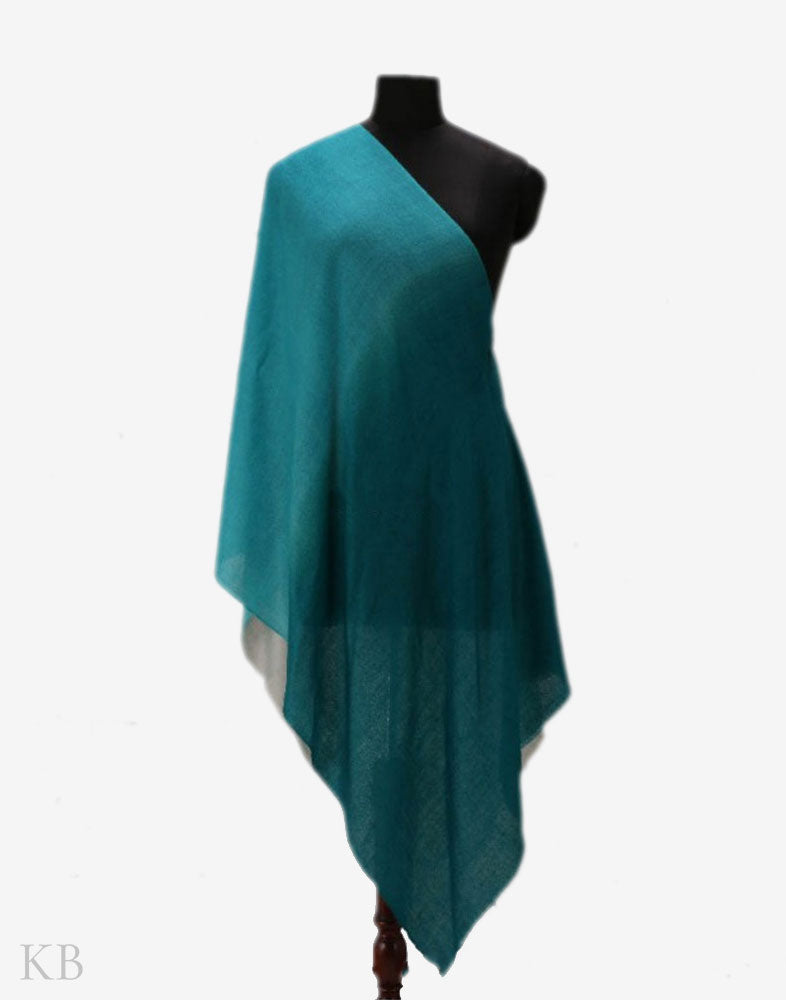 Stone Blue Mix Pure Pashmina Stole - KashmirBox.com