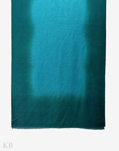 Cerulean Blue Pure Pashmina Stole - Kashmir Box