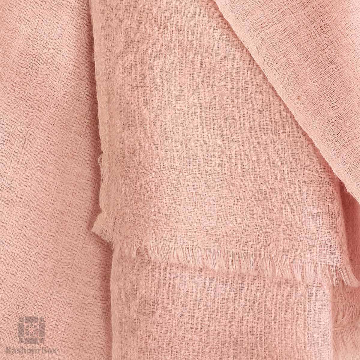 Salmon Pink Cashmere Pashmina Stole - KashmirBox.com