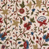 Pearl White Flowered Embroidered Curtain - KashmirBox.com