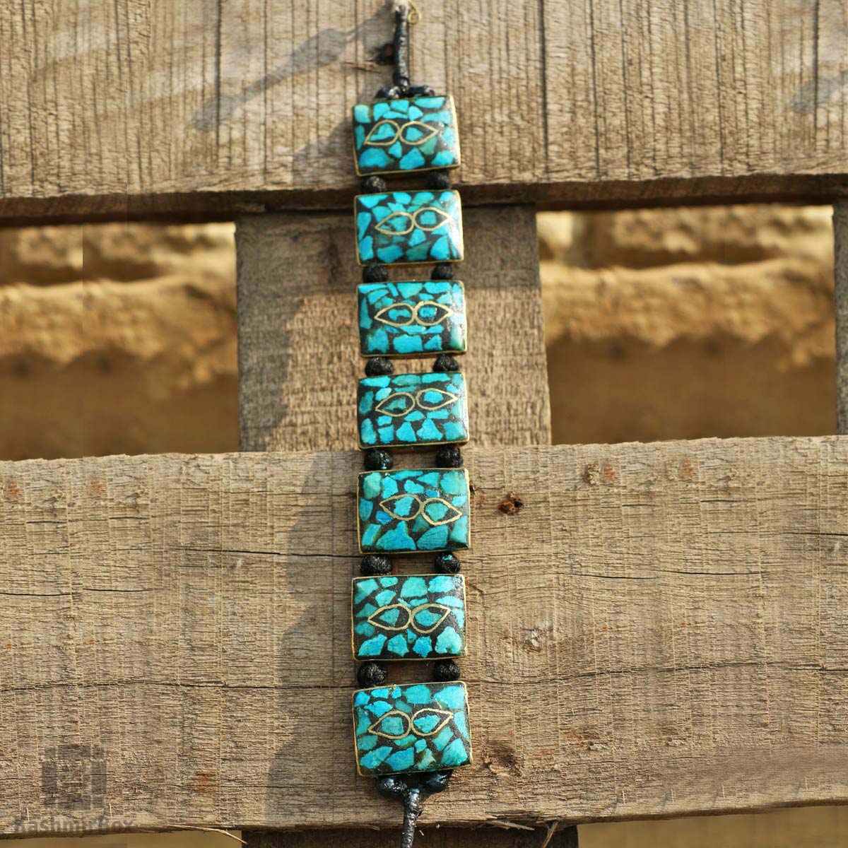 Boxed Ferozi Turquoise Bracelet - KashmirBox.com