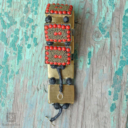 Beaded Red Handmade Bracelet - KashmirBox.com