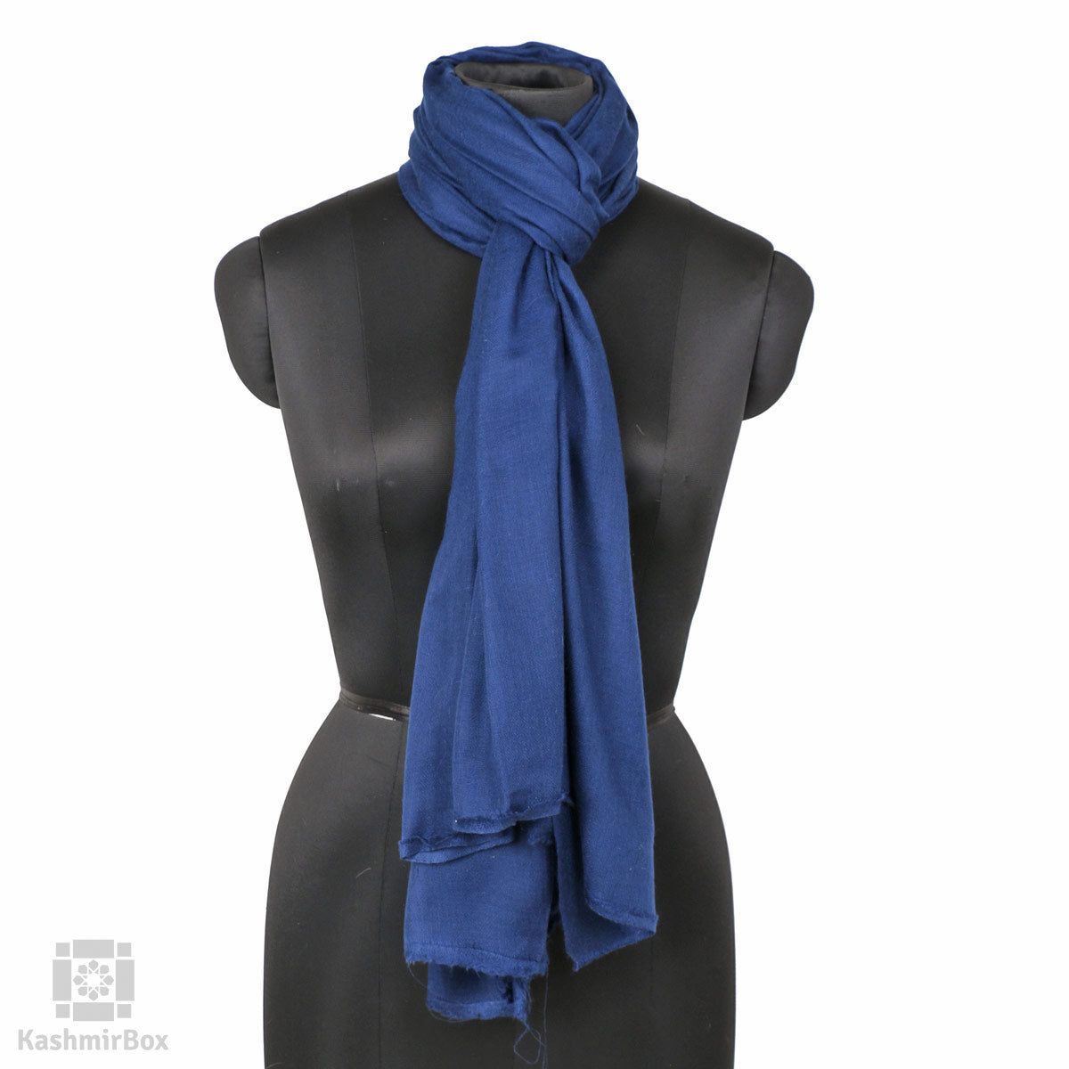 Berry Blue Solid Cashmere Pashmina Shawl - Kashmir Box