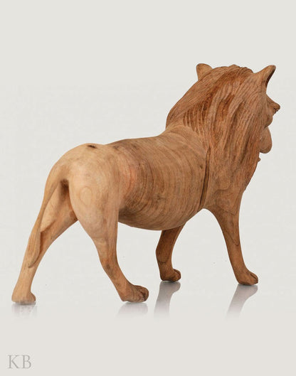 Walnut Wood Handmade Decorative Lion - Kashmir Box