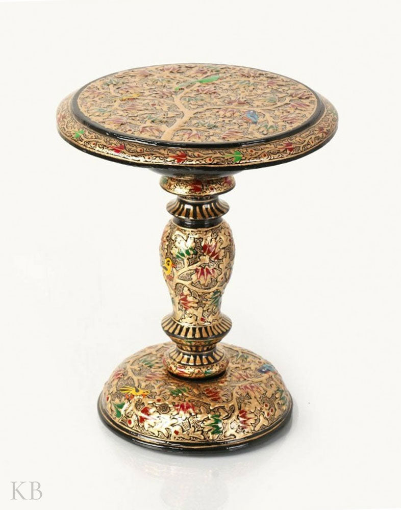 Tree Of Life Paper Mache Miniature Table - Kashmir Box