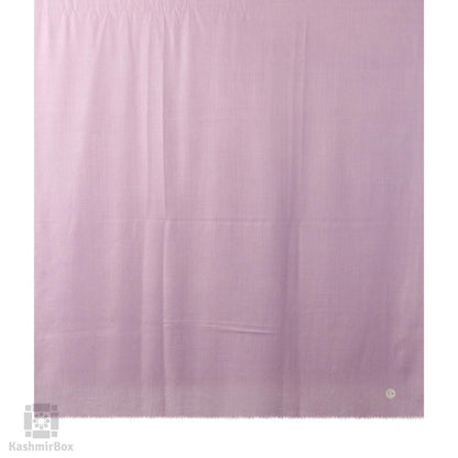 GI Certified Lavender Solid Cashmere Pashmina Shawl - Kashmir Box