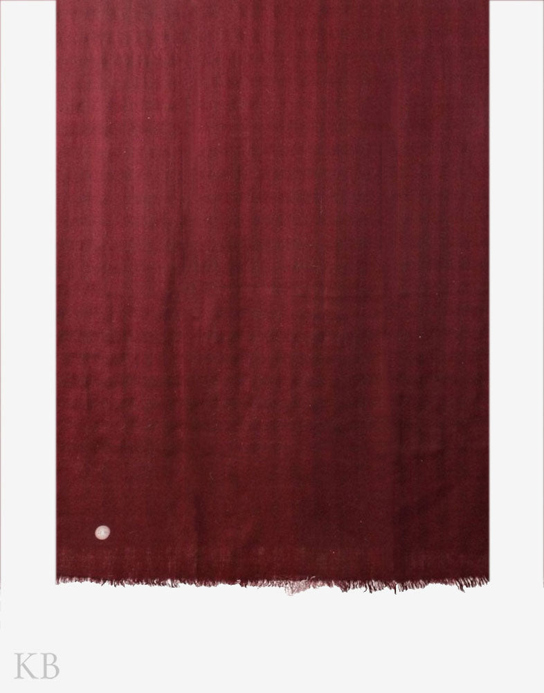 GI Certified Mahogany Solid Cashmere Pashmina Shawl - Kashmir Box