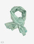 GI Certified Mint Green Solid Cashmere Pashmina Stole - Kashmir Box