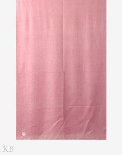 GI Certified Rose Pink Solid Cashmere Pashmina Stole - Kashmir Box