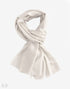 GI Certified Pure White Cashmere Pashmina Stole - KashmirBox.com