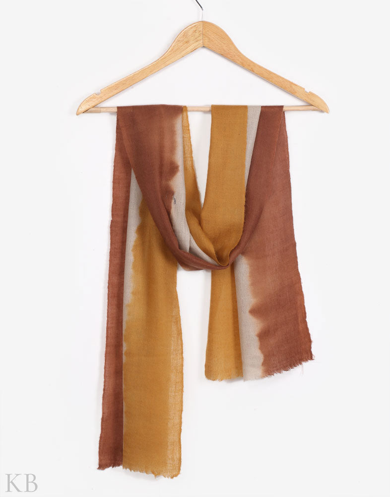 Three Tones Dip Dye Cashmere Pashmina Scarf - Kashmir Box