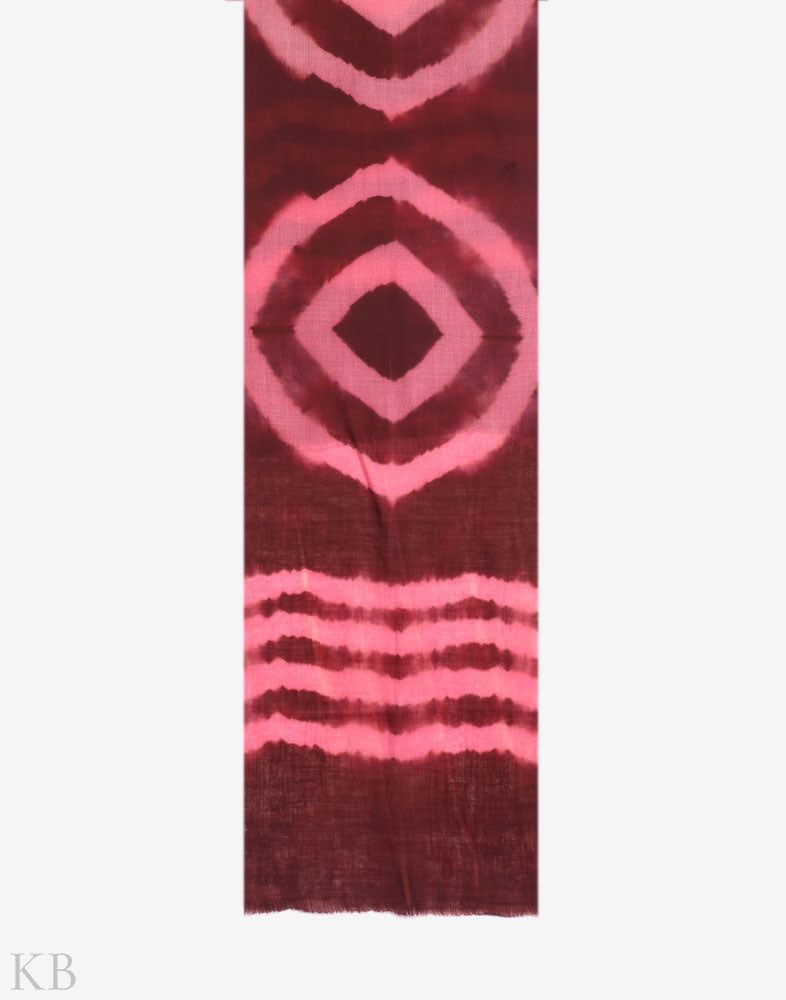 Red And Pink Dip Dye Cashmere Pashmina Scarf - Kashmir Box