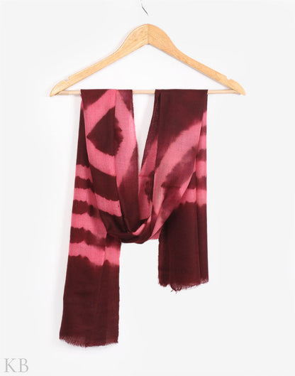 Red And Pink Dip Dye Cashmere Pashmina Scarf - Kashmir Box