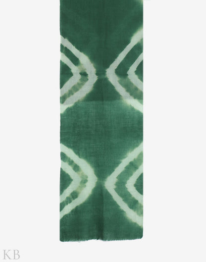 Hues Of Green Dip Dye Cashmere Pashmina Scarf - Kashmir Box