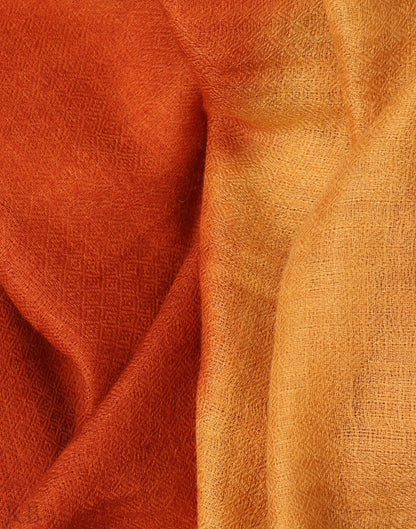 Rust And Brown Dip Dye Cashmere Pashmina Scarf - Kashmir Box