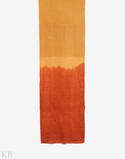 Rust And Brown Dip Dye Cashmere Pashmina Scarf - Kashmir Box