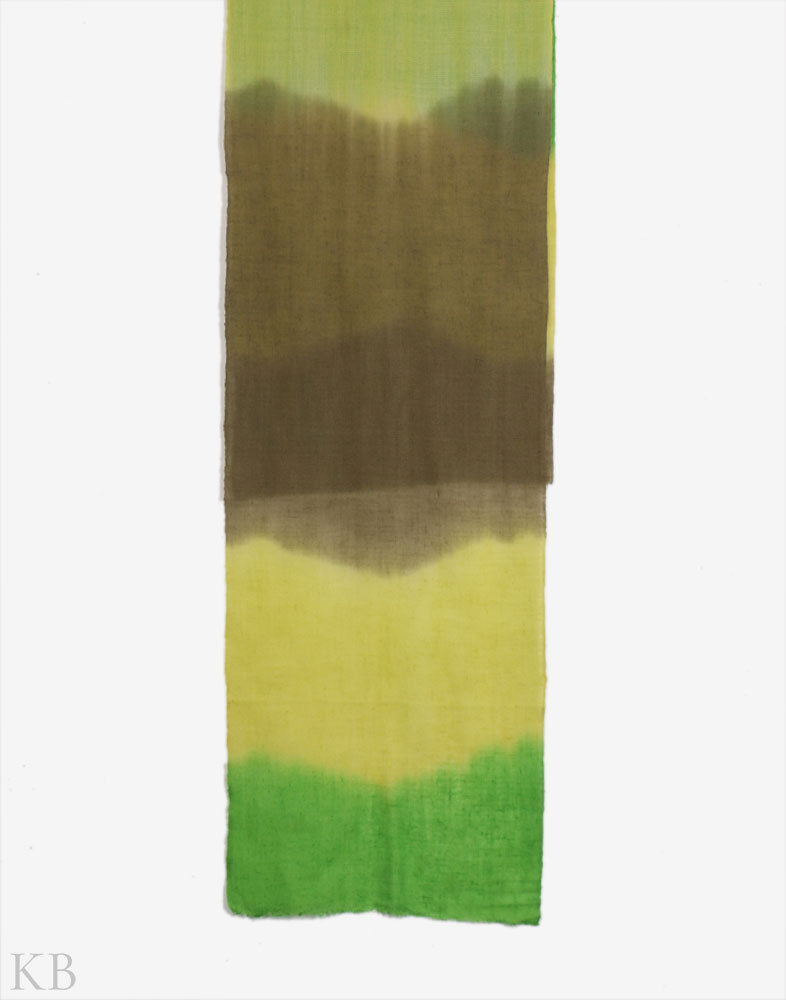 Natural Shades Dip Dye Cashmere Pashmina Scarf - Kashmir Box