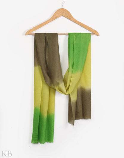 Natural Shades Dip Dye Cashmere Pashmina Scarf - Kashmir Box