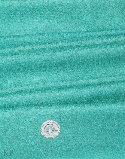 GI Certified Green Solid Cashmere Pashmina Stole - Kashmir Box