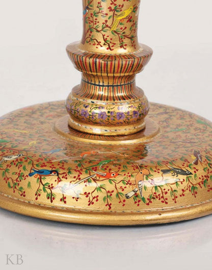 Golden Tree of Life Paper Mache Low Table - Kashmir Box