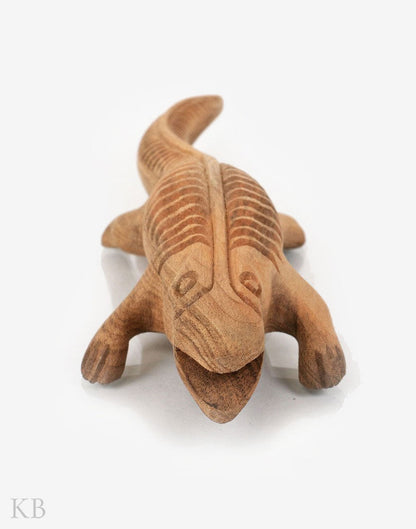 Walnut Wood Handmade Scaled Lizard - Kashmir Box