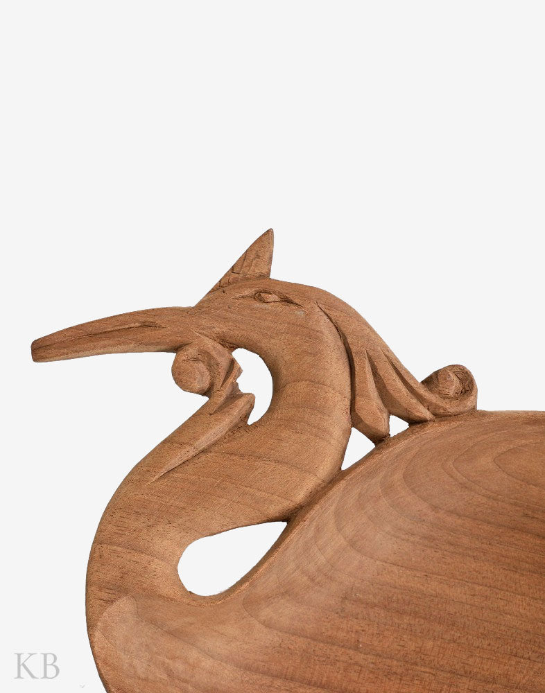 Walnut Wood Handmade Bird Bowl - Kashmir Box