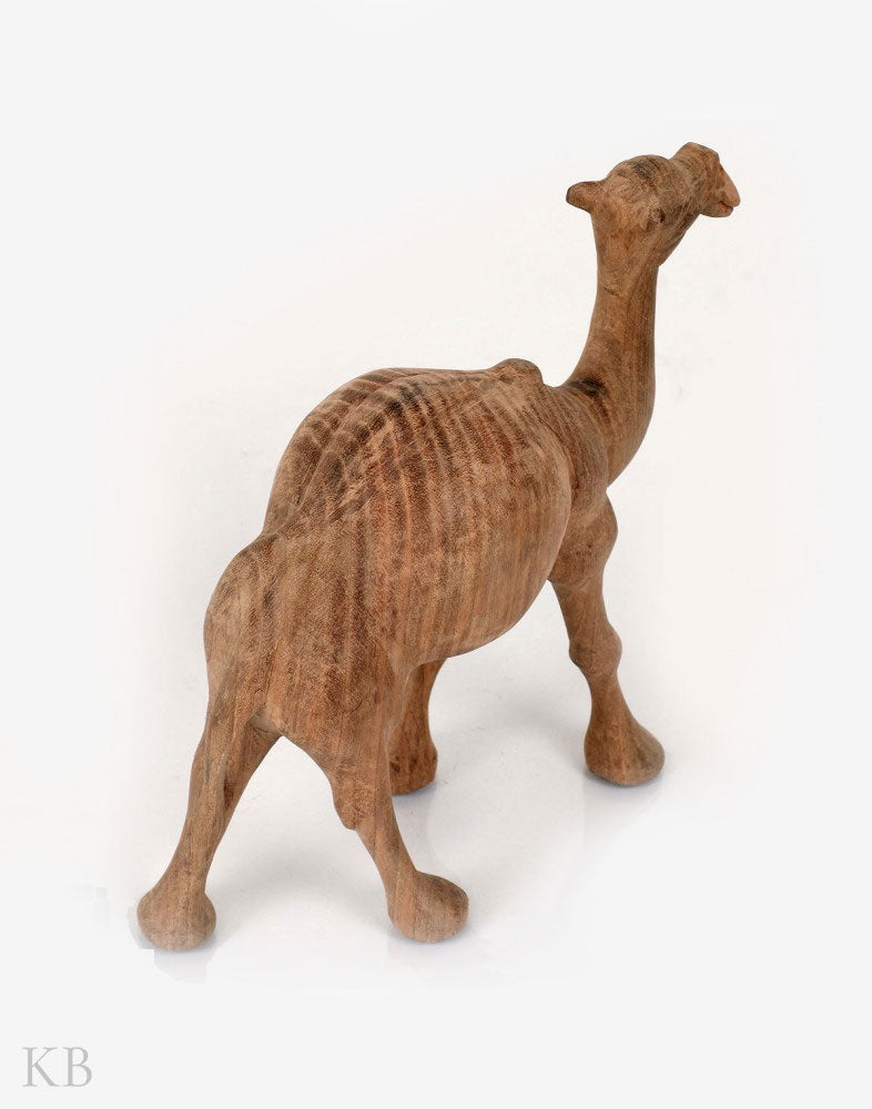 Walnut Wood Carved Desert Camel - Kashmir Box