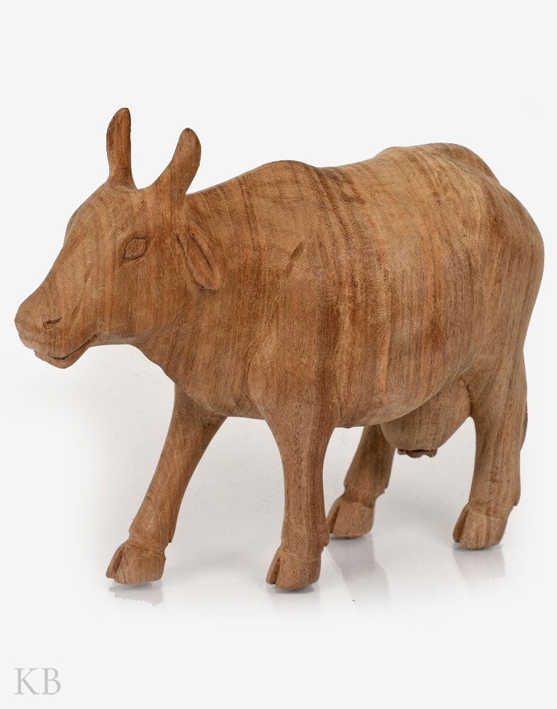 Walnut Wood Handcrafted Cow - Kashmir Box